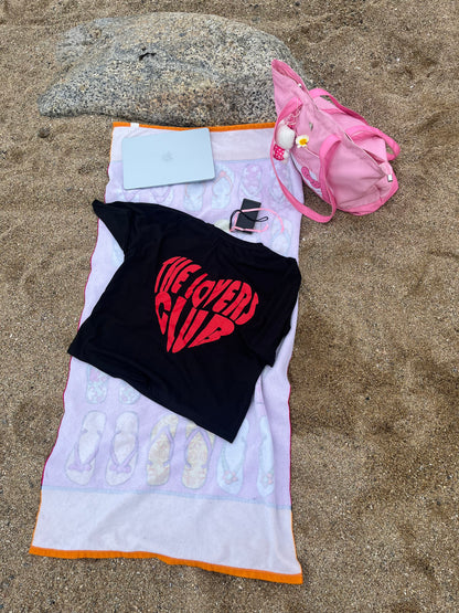 The Lovers Club -  Premium Boxy T-Shirt black puff