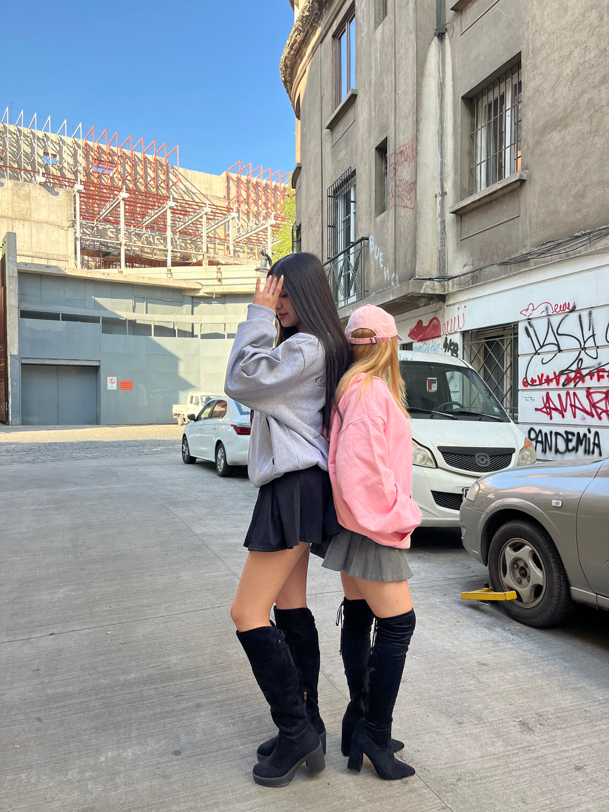 Basic Pink -Hoodie Mangas Globos
