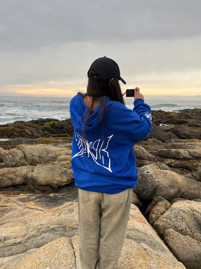Butterfly Emblem - Hoodie Mangas Globo Blue