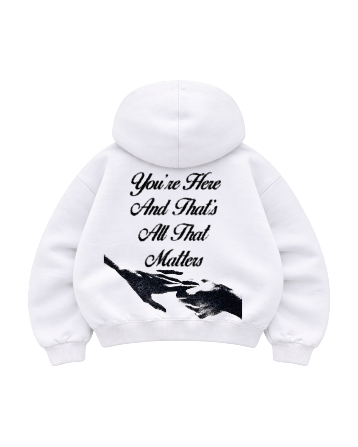 You’re here - Hoodie Mangas Globo White