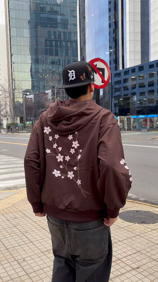 Garden Coffe  - Hoodie Zip Mangas Globos