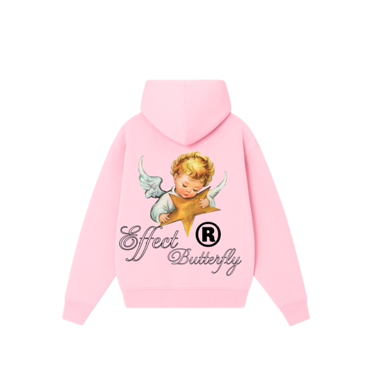 Effect Butterfly Angel - Hoodie Clásico pink