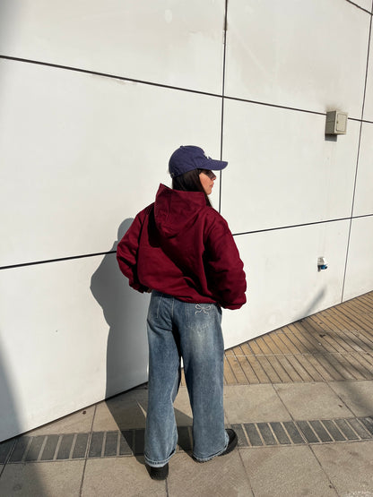 Basic burdeo- Hoodie Classic