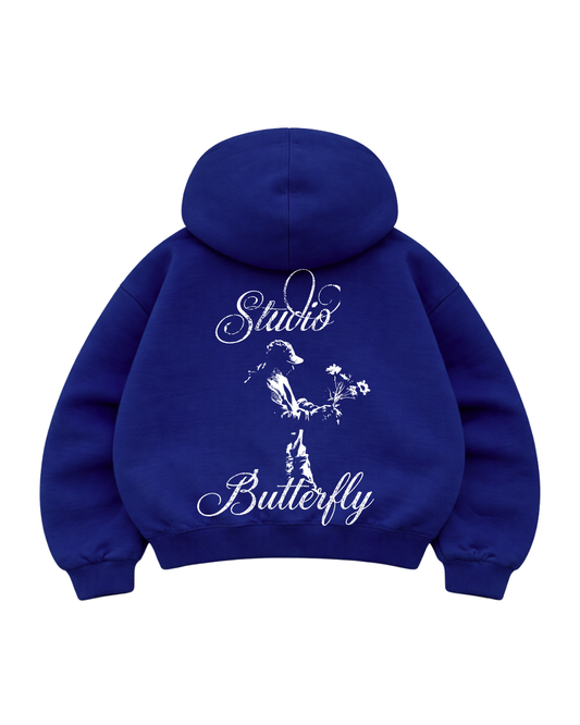 Studio Butterfly - Hoodie Mangas Globo Blue france