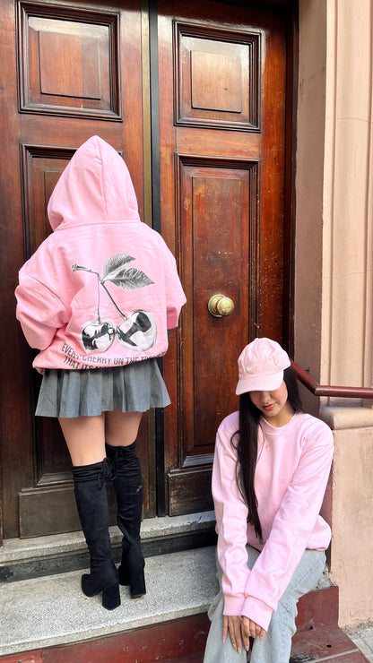 Cherry Silver  - Hoodie Clásico pink