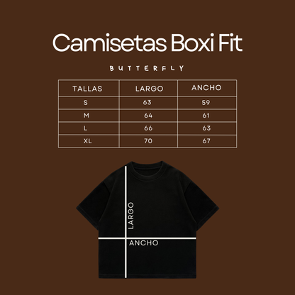 Cherry -  Premium Boxi T-Shirt black